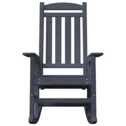 Berkfield Home Garden Rocking Chairs 2 pcs Navy Blue 70x92x107.5 cm HDPE - thumbnail 5