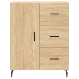 Berkfield Home Sideboard Sonoma Oak 69.5x34x90 cm Engineered Wood in Brown - thumbnail 5