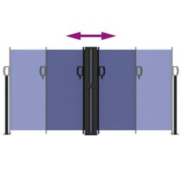 Berkfield Home Retractable Side Awning Blue 120x1200 cm - thumbnail 5