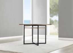 FurnitureboxUK Adley Brown Wood Storage Dining Table & 4 Velvet Milan Black Leg Chairs in Grey - thumbnail 4