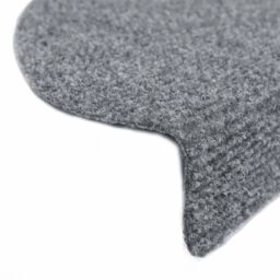 Berkfield Home Self-adhesive Stair Mats 5 pcs Light Grey 65x21x4 cm Needle Punch - Size: Medium - thumbnail 6