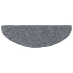 Berkfield Home Self-adhesive Stair Mats 5 pcs Light Grey 65x21x4 cm Needle Punch - Size: Medium - thumbnail 5