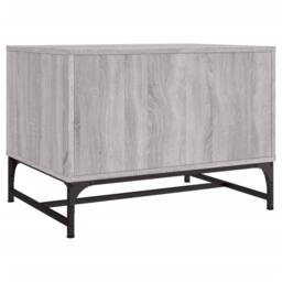 Berkfield Home Coffee Table with Glass Doors Grey Sonoma 68.5x50x50 cm - thumbnail 7