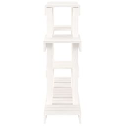 Berkfield Home Plant Stand White 104.5x25x77.5 cm Solid Wood Pine - thumbnail 6