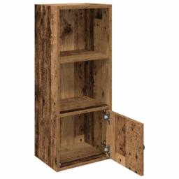 Berkfield Home Bookcase Old Wood 31x24x77 cm Engineered Wood in Brown - Size: 31 x 24 x 77 cm - thumbnail 4