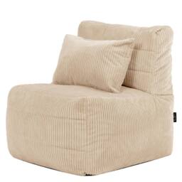 icon Noa Bean Bag Recliner, Jumbo Cord in Cream - thumbnail 3