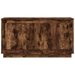 Berkfield Home Sideboard Smoked Oak 102x35x55 cm Engineered Wood in Brown - Size: 102 x 35 x 55 cm - thumbnail 5
