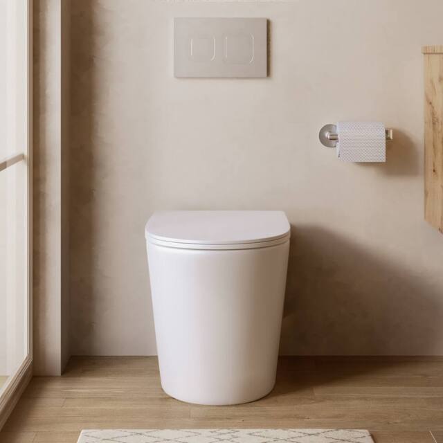Banyetti Scene Rimless Back to Wall Toilet - Gloss White - image 1