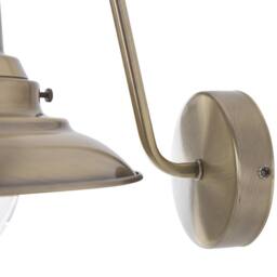 Wyld and Coco Brass Industrial Glam Wall Lamp in Bronze - thumbnail 7