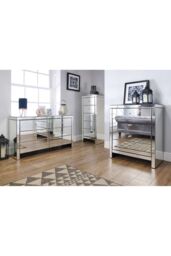 Birlea Seville 6 Drawer Chest Mirrored in Silver - thumbnail 3