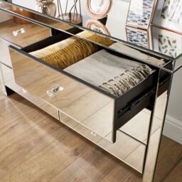 Birlea Seville 6 Drawer Chest Mirrored in Silver - thumbnail 4