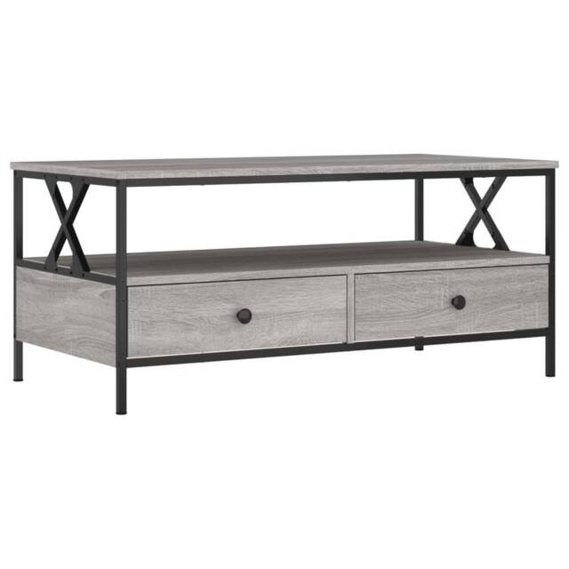 Berkfield Home Coffee Table Grey Sonoma 100x51x45 cm Engineered Wood - Size: 100 x 51 x 45 cm - image 1