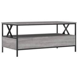 Berkfield Home Coffee Table Grey Sonoma 100x51x45 cm Engineered Wood - Size: 100 x 51 x 45 cm - thumbnail 8