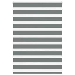 Berkfield Home Elegant Zebra Blind Dark Grey 115x150 cm Fabric Width 110.9 cm Po - thumbnail 2