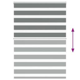 Berkfield Home Elegant Zebra Blind Dark Grey 115x150 cm Fabric Width 110.9 cm Po - thumbnail 5