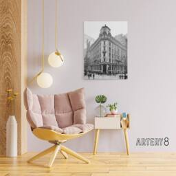 "Artery8 New York J.p. morgan Building Wall Street Canvas Art in Grey - Size: W18"" x H24""" - thumbnail 3