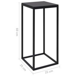Berkfield Home Side Tables 2 pcs Black Steel - thumbnail 6
