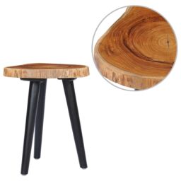 Berkfield Home Coffee Table 40x45 cm Solid Teak in Brown - thumbnail 1