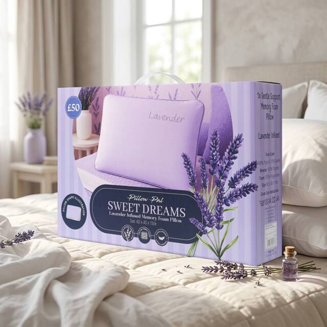 GAVENO CAVAILIA Lavender Scent Infused Pillow in Purple - image 1