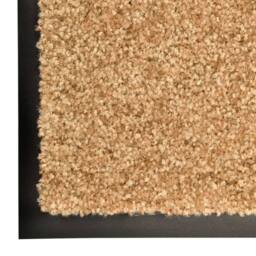 Berkfield Home Pliable Doormat Washable Cream 90x150 cm in Light Tan - thumbnail 5
