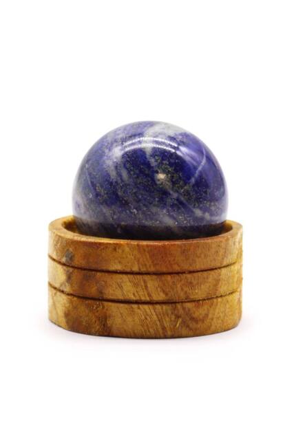 KDMD Afghan Lapis 50mm Gemstone Sphere with Stand - Spiritual Use in Blue - image 1