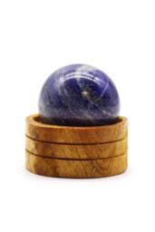 KDMD Afghan Lapis 50mm Gemstone Sphere with Stand - Spiritual Use in Blue - thumbnail 1