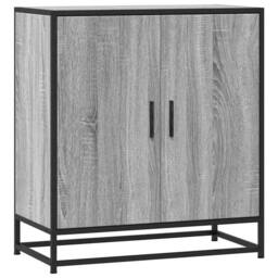 Berkfield Home Sideboard Grey Sonoma 68x35x76 cm Engineered Wood & Metal - Size: 68 x 35 x 76 cm - thumbnail 3