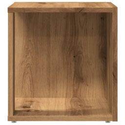 Berkfield Home Side Table Artisan Oak 33x33x34 cm Engineered Wood in Brown - Size: 33 x 33 x 34 cm - thumbnail 4