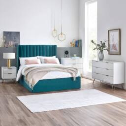 Cheshire Premium Siena 2 Door & 1 Drawer Wardrobe in White - thumbnail 7