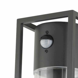 First Choice Lighting Set of 2 Hale - Black Motion Sensor Outdoor Wall Lights - thumbnail 4
