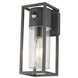 First Choice Lighting Set of 2 Hale - Black Motion Sensor Outdoor Wall Lights - thumbnail 3