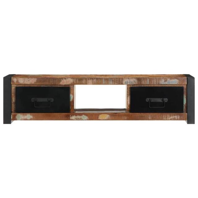 Berkfield Home TV Cabinet 100x30x25 cm Solid Wood Reclaimed in Brown - Size: 100 x 30 x 25 cm - image 1