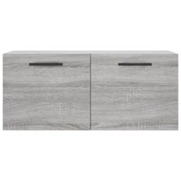 Berkfield Home Wall Cabinet Grey Sonoma 80x36.5x35 cm Engineered Wood - thumbnail 5