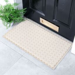 Artsy Mats Circles Neutral Indoor Outdoor Doormat (70 x 40cm) in Beige - Size: 40 cm x 70 cm - thumbnail 3
