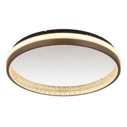 Netlighting Della Integrated LED Semi Flush Ceiling Light Matt Black LED 30006000K - thumbnail 3