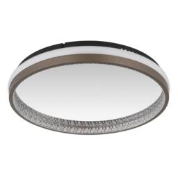 Netlighting Della Integrated LED Semi Flush Ceiling Light Matt Black LED 30006000K - thumbnail 2