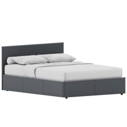 Home Discount Vida Designs Veronica Double Ottoman Bed Frame Velvet Fabric UKFR in Light Grey - thumbnail 6