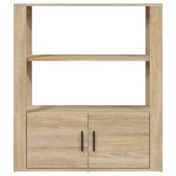 Berkfield Home Sideboard Sonoma Oak 80x30x90 cm Engineered Wood in Brown - Size: 80 x 30 x 90 cm - thumbnail 6