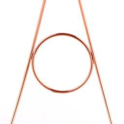 NESTLUNE Large Fruit Bowl Holder with Banana Hanger Hook in Rose Gold - thumbnail 5