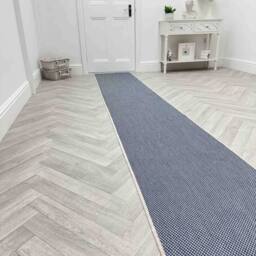 runrug Carpet Runner Rug - Indoor/Outdoor, Reversible, 2mm - 'Coastal' in Blue - Size: 60 cm x 390 cm - thumbnail 2