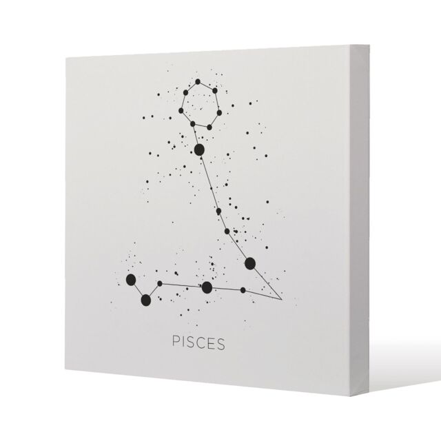 Benjamin Tate Design Star constellation zodiac pisces (canvas) / 61 x 61 x 4cm in Natural - Size: 61 x 61 x 4 cm - image 1