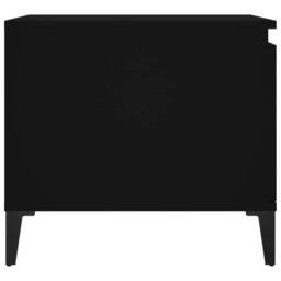 Berkfield Home Coffee Table Black 100x50x45 cm Engineered Wood - Size: 100 x 50 x 45 cm - thumbnail 7