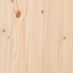 Berkfield Home Bed Headboard 125.5x4x100 cm Solid Pine Wood in Natural - thumbnail 5