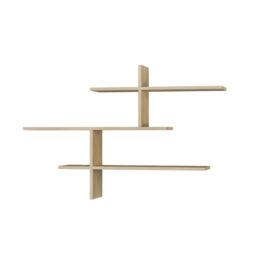 Decortie Leo' Modern Floating Shelf Wall Mounted 123cm Width in Natural - Size: 1 Pack - thumbnail 2
