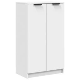 Berkfield Home Shoe Cabinet White 59x35x100 cm Engineered Wood - Size: 59 x 35 x 100 cm