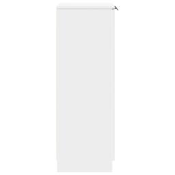 Berkfield Home Shoe Cabinet White 59x35x100 cm Engineered Wood - Size: 59 x 35 x 100 cm - thumbnail 5