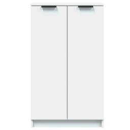 Berkfield Home Shoe Cabinet White 59x35x100 cm Engineered Wood - Size: 59 x 35 x 100 cm - thumbnail 4