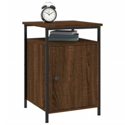 Berkfield Home Bedside Cabinets 2 pcs Brown Oak 40x42x60 cm Engineered Wood - Size: 40 x 42 x 60 cm - thumbnail 4