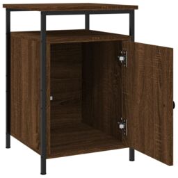 Berkfield Home Bedside Cabinets 2 pcs Brown Oak 40x42x60 cm Engineered Wood - Size: 40 x 42 x 60 cm - thumbnail 6