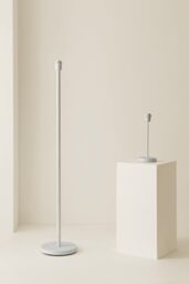 ValueLights Charlie White Metal Single Stem Floor Lamp Base - thumbnail 8